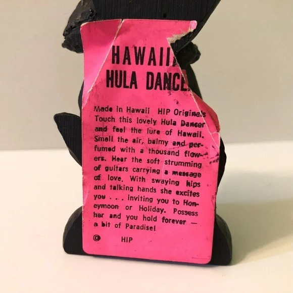 Vintage HIP Hawaiin Hula Dancer Figure Hawaii Tiki Resin Figurine - Picture 6 of 16